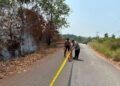 Batu Bara di Bawah Lahan Terbakar, Polisi Khawatirkan Keselamatan Pengendara