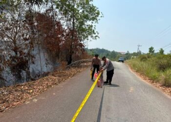 Batu Bara di Bawah Lahan Terbakar, Polisi Khawatirkan Keselamatan Pengendara