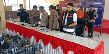 Polisi Tangkap Dua Pelaku Perampokan Speedboat di Bulungan, Senpi Rakitan Disita