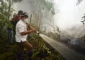 Gubernur Kaltara Turun Langsung Padamkan Karhutla di Selimau