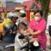 Antisipasi Kabut Asap, Polres Tarakan Turun Bagikan Masker ke Pengguna Jalan