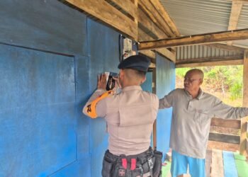 Cegah Karhutla, Brimob Ajak Warga Sebatik Jadi Mata dan Telinga di Lingkungan