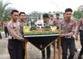 Kejutan HUT TNI ke-81 di Korem 092, Polda Kaltara Datang Bawa Tumpeng