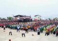 Pecahkan Rekor MURI, 11.020 Orang Ikuti Senam Lukiwol di Nunukan
