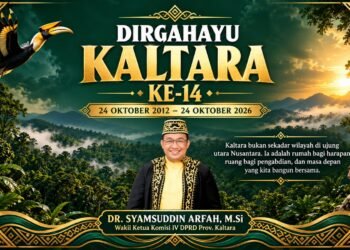 HUT ke-14 Kaltara, Syamsuddin Arfah Tekankan Pentingnya Persatuan dan Kesejahteraan Masyarakat