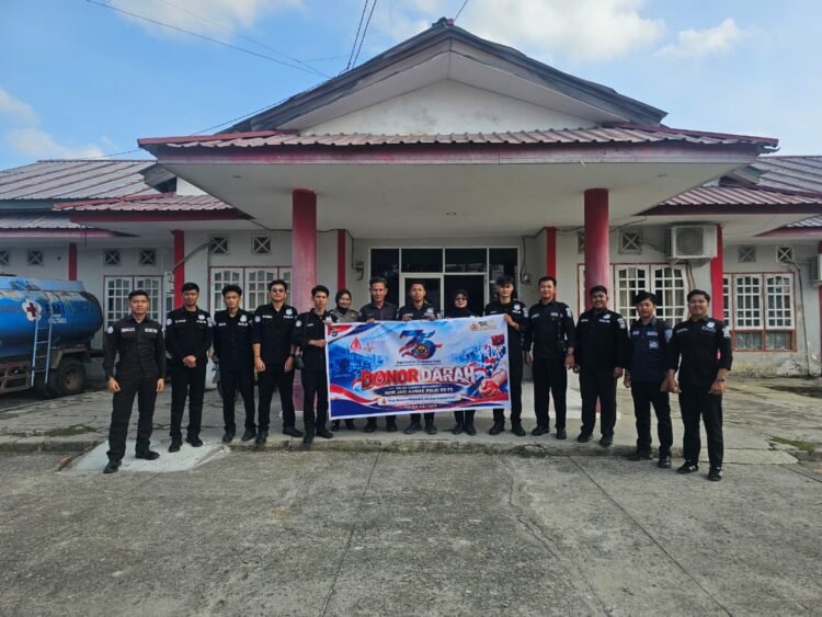 HUT ke-75 Humas Polri, Bidhumas Polda Kaltara Perkuat Pengabdian Lewat Donor Darah